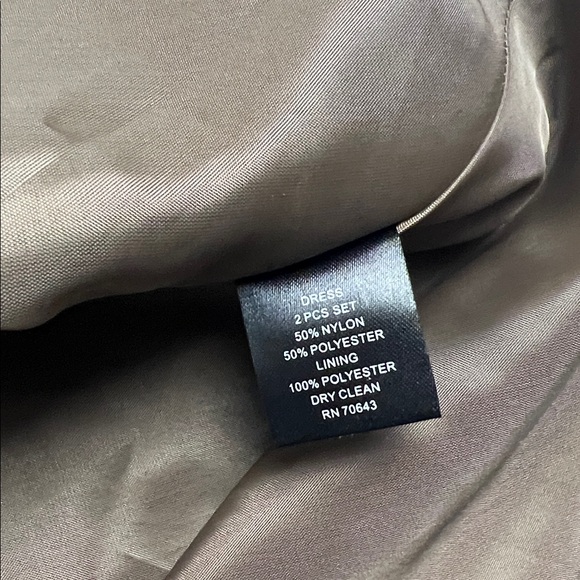 Jessica Howard brown floor-length evening dress shoulder straps flare skirt 14 - Picture 7 of 15